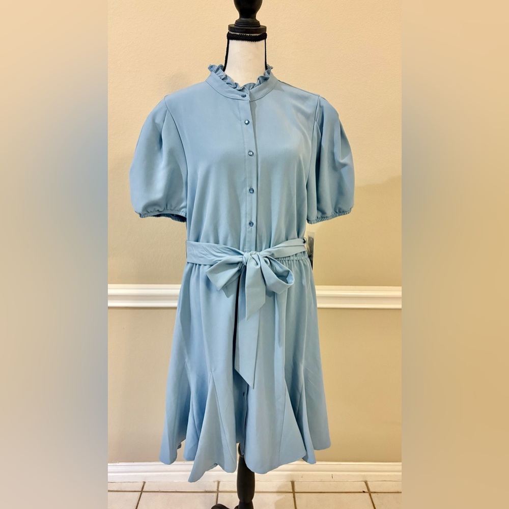 Nanette Lepore Elegant Blue Dress NWT size 14